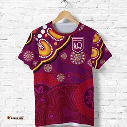 custom personalised queensland maroons aboriginal t shirt indigenous vibes