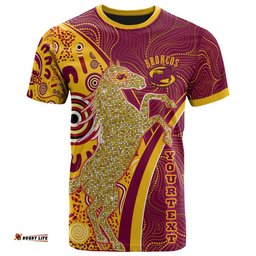 nrlw broncos rugby t shirt custom brisbane broncos pride with aboriginal art indigenous woman t shirtAmazing Aussie