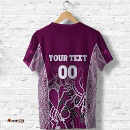 custom personalised queensland t shirt maroons simple style