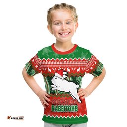 custom personalised south sydney rabbitohs aboriginal christmas vibe t shirt
