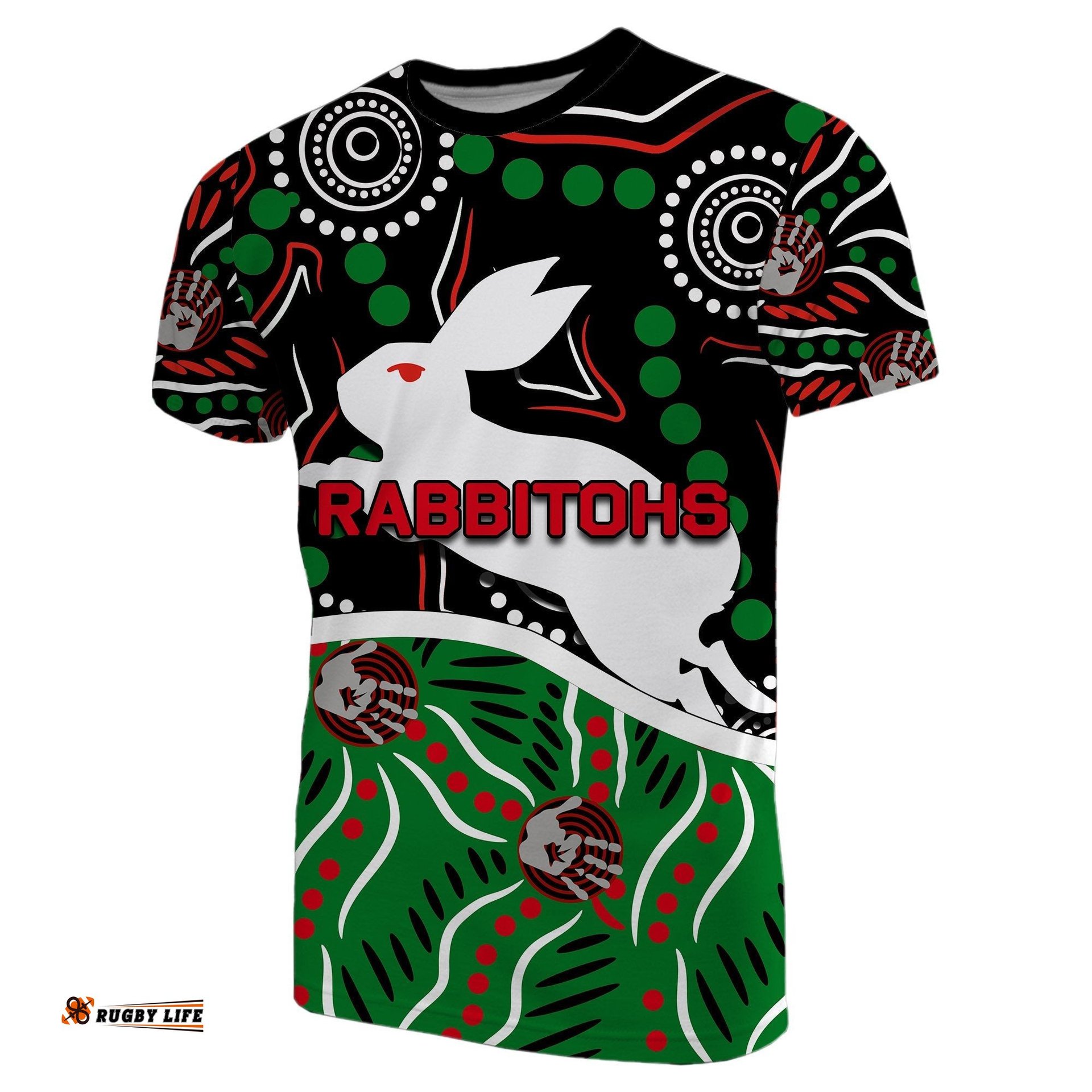 rabbitohs t shirt aboriginal