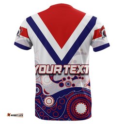 custom personalised roosters t shirt aboriginal white style