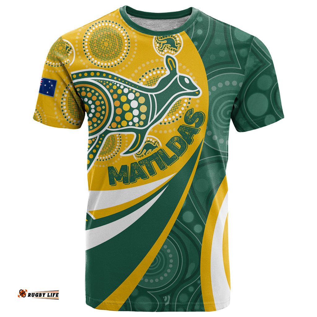 custom australia matildas indigenous t shirt go tilly special