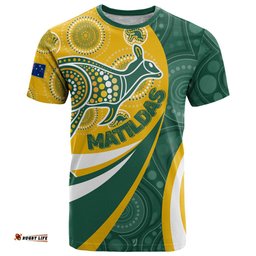 custom australia matildas indigenous t shirt go tilly special