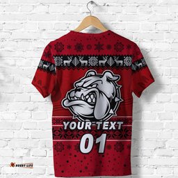 custom personalised west football club alice springs t shirt christmas the bloods simple style red