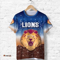 brisbane lions t shirt simple indigenous