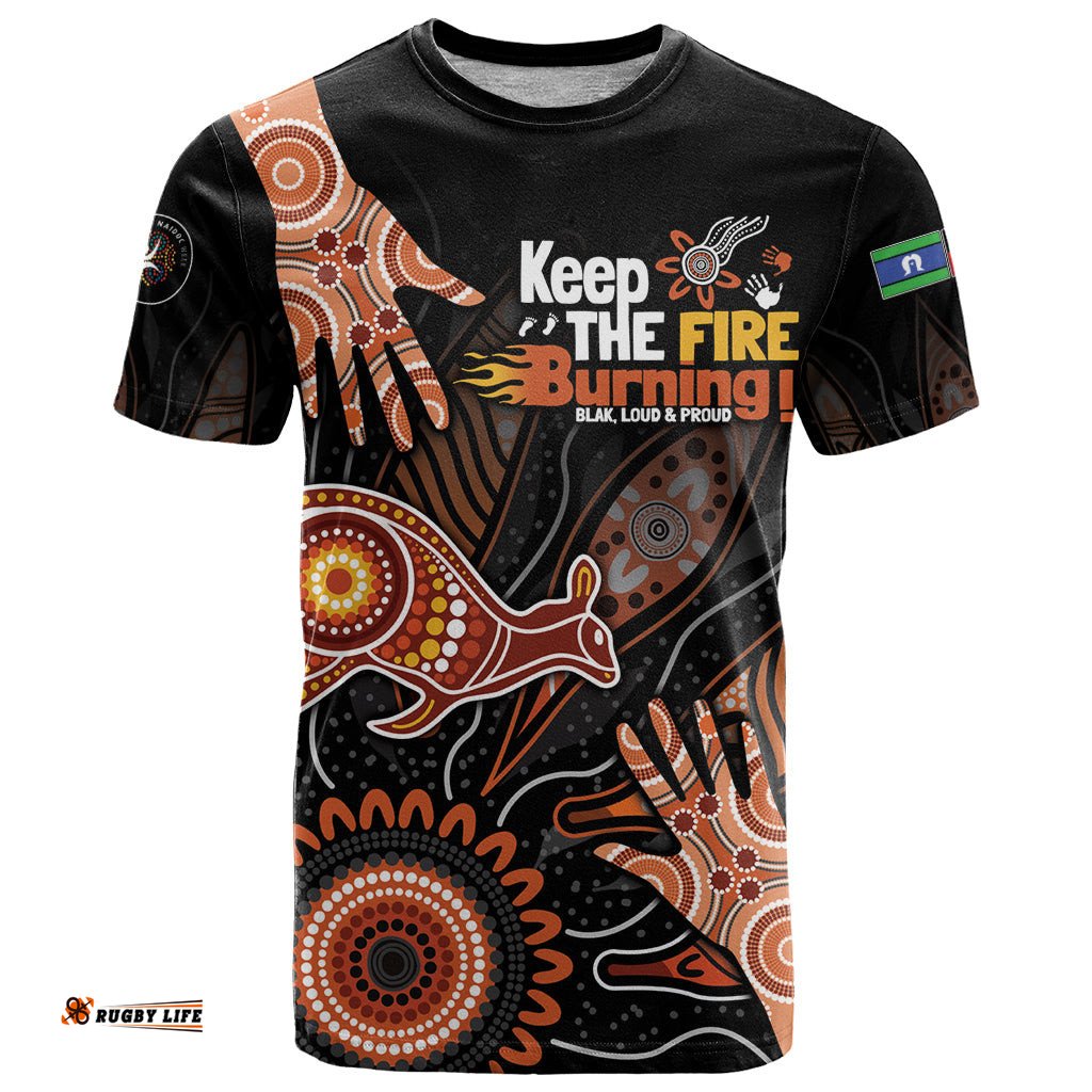 naidoc week 2024 personalised t shirt aboriginal hand stencils