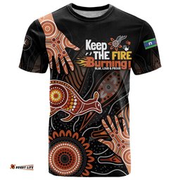 naidoc week 2024 personalised t shirt aboriginal hand stencils