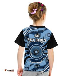 sydney football t shirt aboriginal go sky blues art