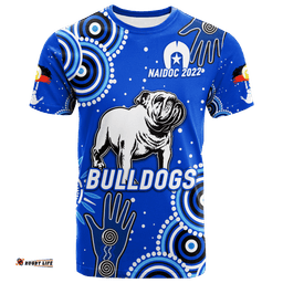 bulldogs rugby naidoc 2022 aboriginal t shirt