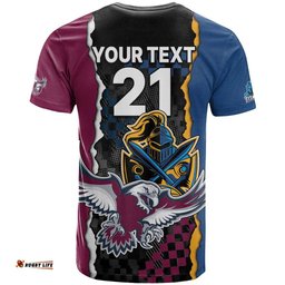 titans and manly eagle t shirt rugby together sporty style