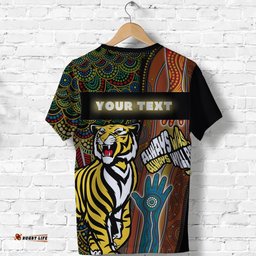 custom personalised richmond naidoc week t shirt tigers aboriginal sport style