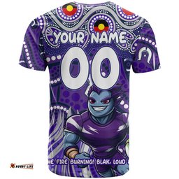 custom australia naidoc week 2024 t shirt melbourne storm mascot keep the fire burning dt02