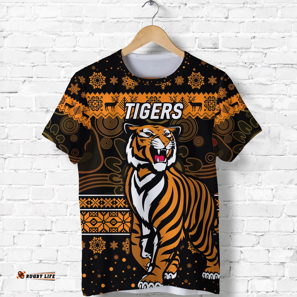custom personalised wests tigers t shirt christmas simple style