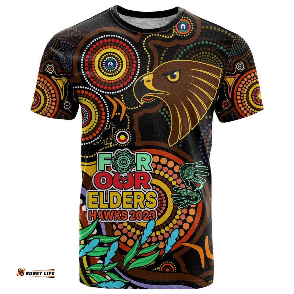 custom hawks football aboriginal art t shirt naidoc indigenous tribal
