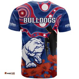 western bulldogs football anzac 2023 t shirt doggies aboriginal mix poppy camouflage
