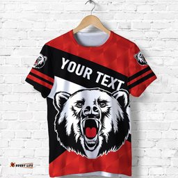 custom personalised north sydney t shirt the bears sporty style