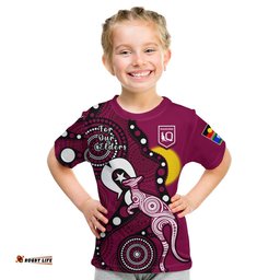 custom text and number maroons rugby naidoc 2023 t shirt qld for our elders indigenous art