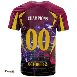 broncos rugby t shirt custom final series champions broncos rugby league player and number t shirt