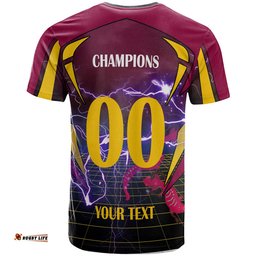 broncos rugby t shirt custom final series champions broncos rugby league player and number t shirt