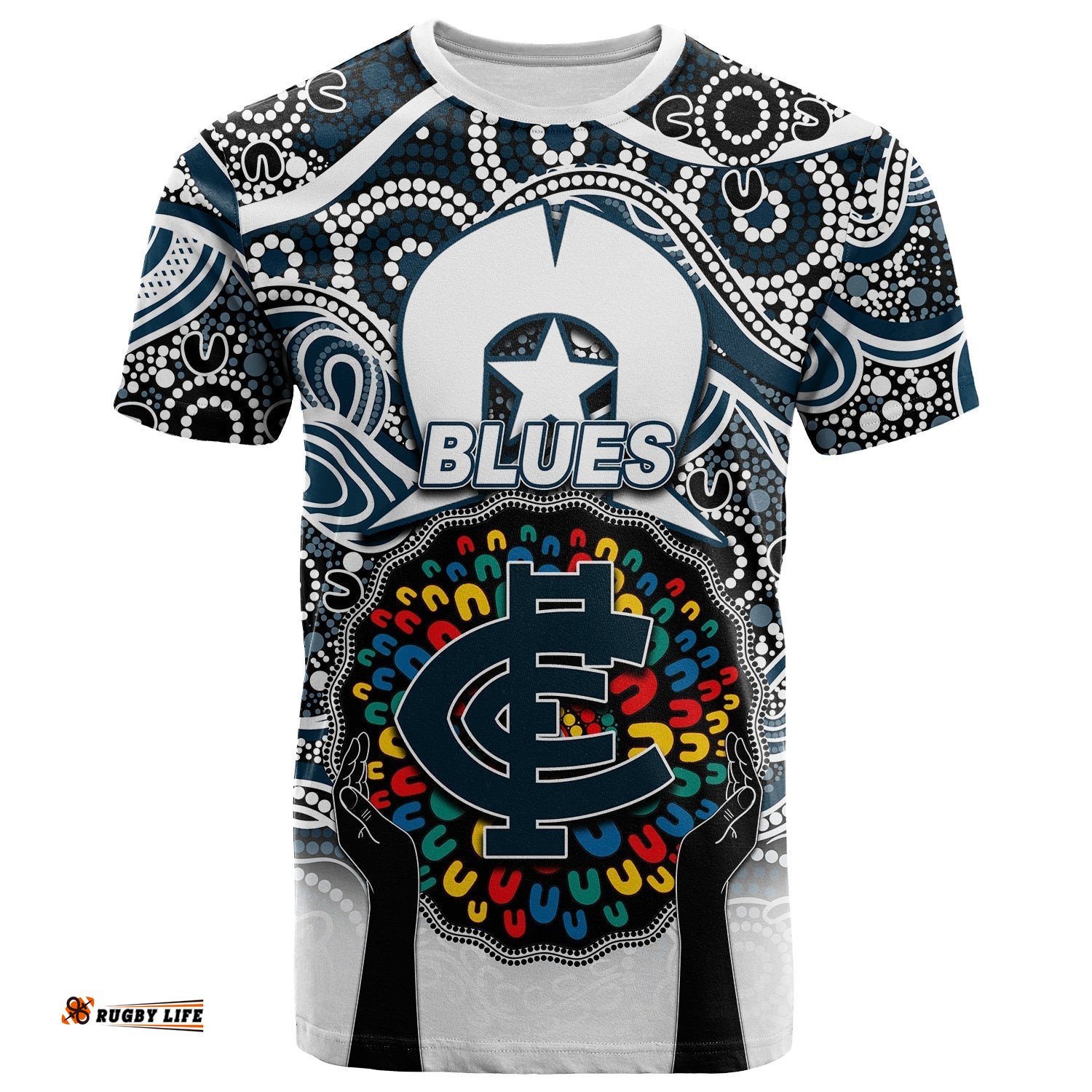 blues australian football t shirt naidoc week 2022