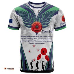 new zealand anzac custom t shirt we will remember them t shirtAmazing Aussie
