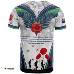 new zealand anzac custom t shirt we will remember them t shirtAmazing Aussie