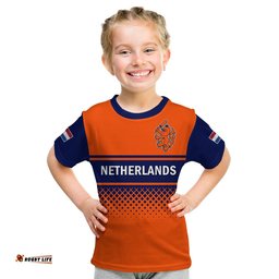 netherlands cricket t shirt odi simple orange style