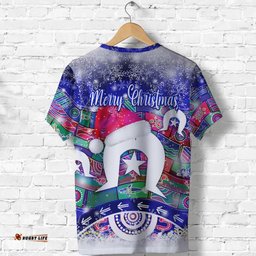 australian torres trait islands christmas t shirt original style blue
