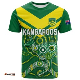 australia rugby t shirt kangaroos boomerang aboriginal