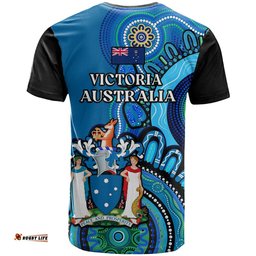 victoria state t shirt australian indigenous art