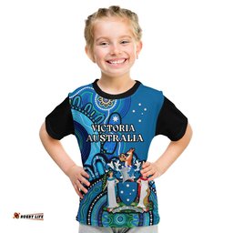 victoria state t shirt australian indigenous art