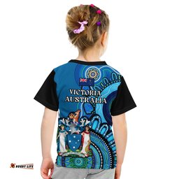 victoria state t shirt australian indigenous art