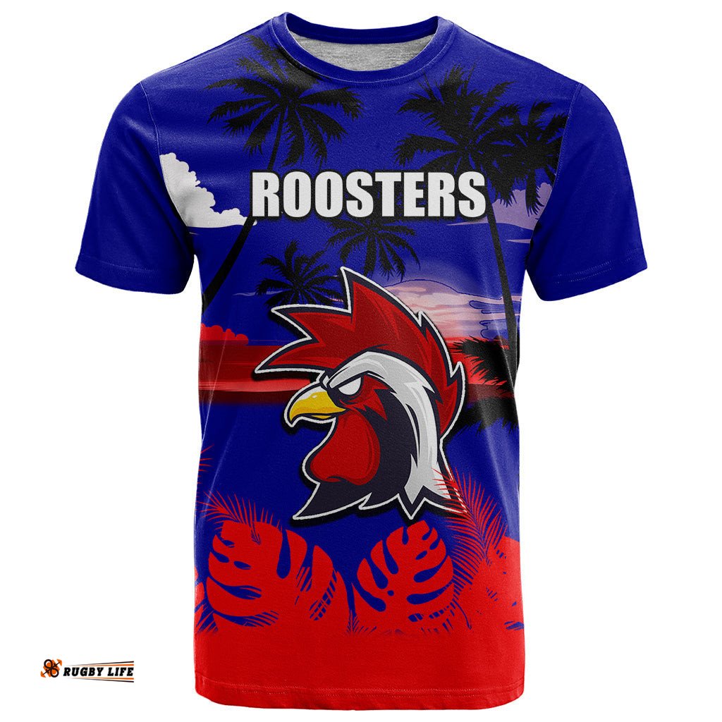 nrl roosters t shirt summer vibe style