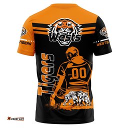 wests tigers t shirt personalized pentagon style nrl 0