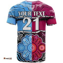 custom text and number nsw combine qld state of origin t shirt new south wales and queensland aboriginal