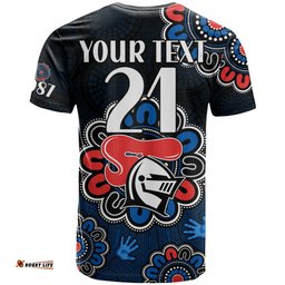 custom personalised nrl newcastle knights rugby novocastrians 1987 aboriginal t shirt