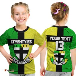 custom text and number ltyentyies lt. a. f. c t shirt australian football aboriginal