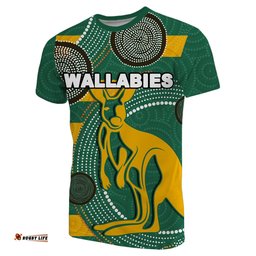 wallabies t shirt aboriginal
