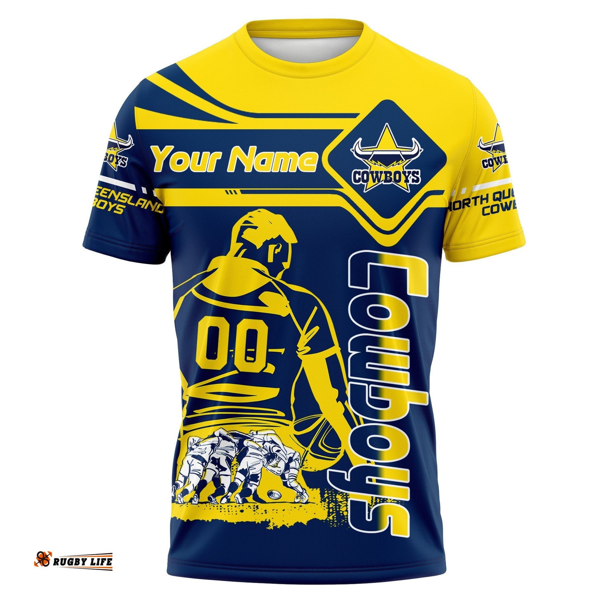 north queensland cowboys t shirt personalized pentagon style nrl 0Amazing Aussie