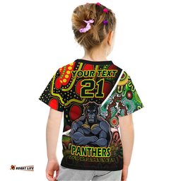 custom personalised penrith panthers t shirt strong panthers legend with special aboriginal style