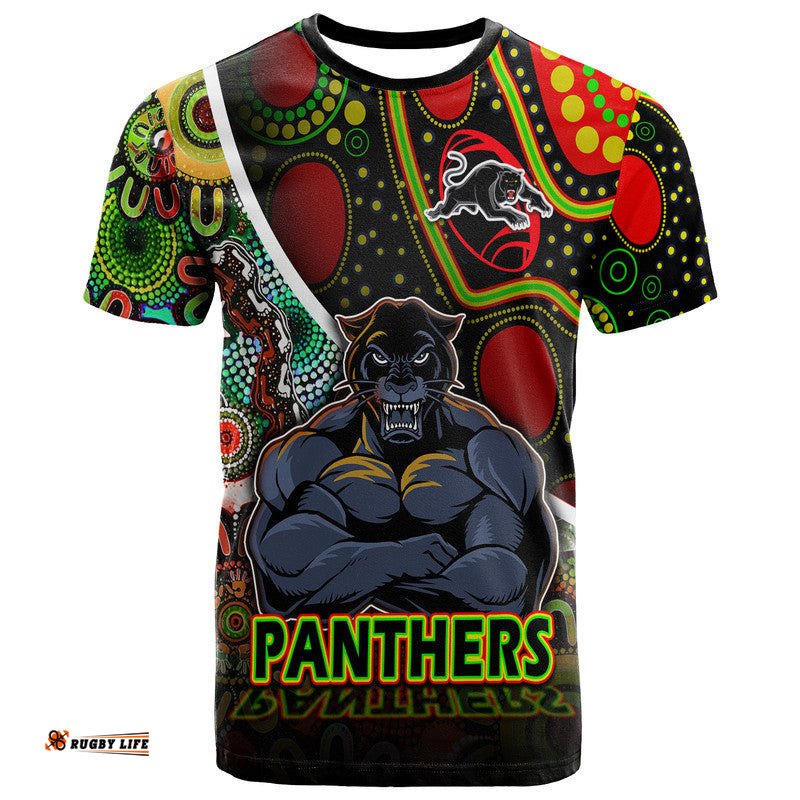 custom personalised penrith panthers t shirt strong panthers legend with special aboriginal style
