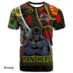 custom personalised penrith panthers t shirt strong panthers legend with special aboriginal style