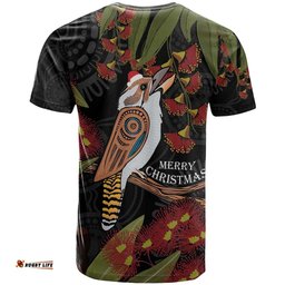 australia indigenous christmas t shirt kookaburra aboriginal