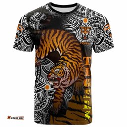 tigers rugby polynesian t shirt custom wild west tigers 0