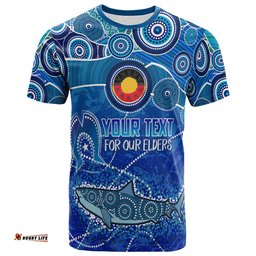 australia cronulla naidoc week 2023 t shirt custom for our elders t shirt