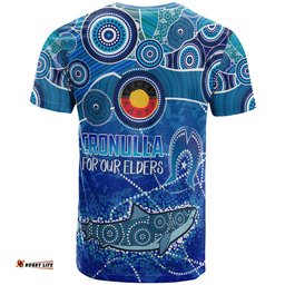 australia cronulla naidoc week 2023 t shirt custom for our elders t shirt