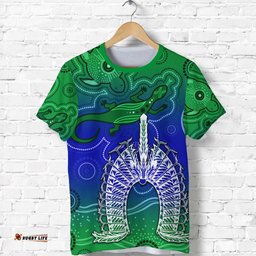 torres strait islands t shirt aboriginal art lizard symbol peace