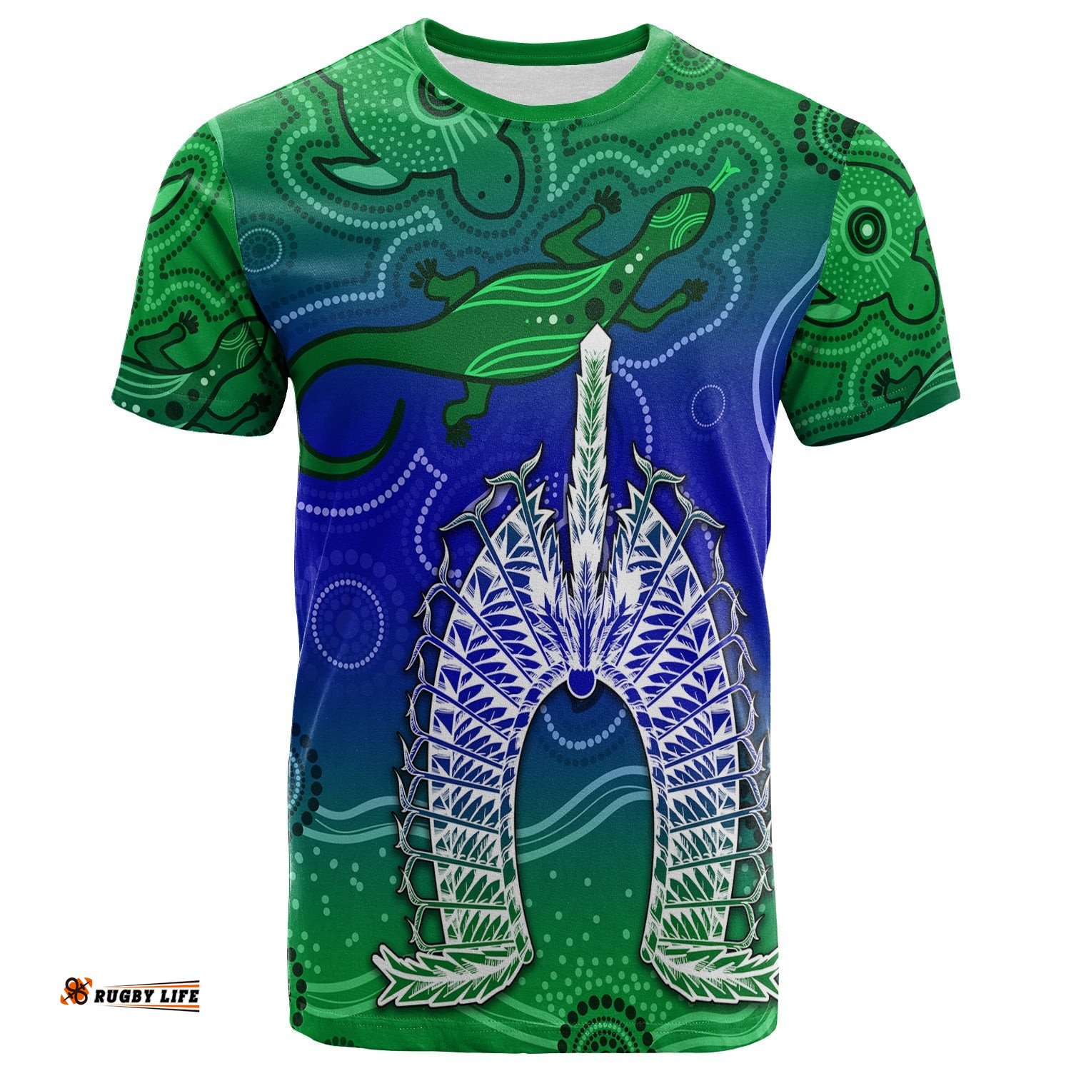 torres strait islands t shirt aboriginal art lizard symbol peace