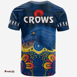 crows anzac 2022 t shirt adelaide football camouflage style